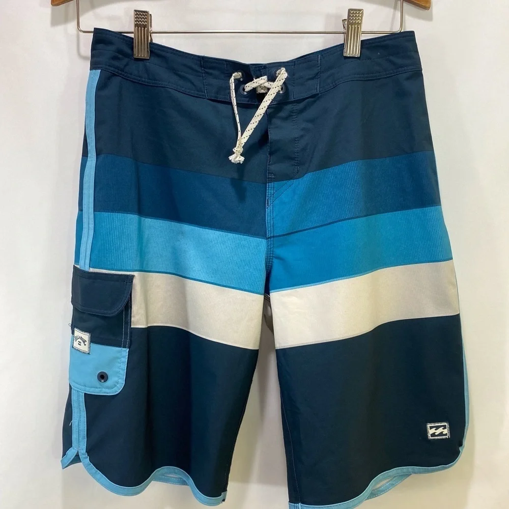 Billabong Recycle 73 Pro Men's Blue Striped Shorts